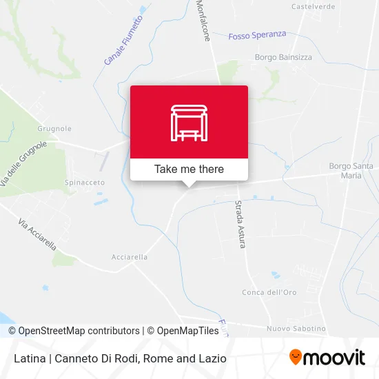 Latina | Canneto Di Rodi map