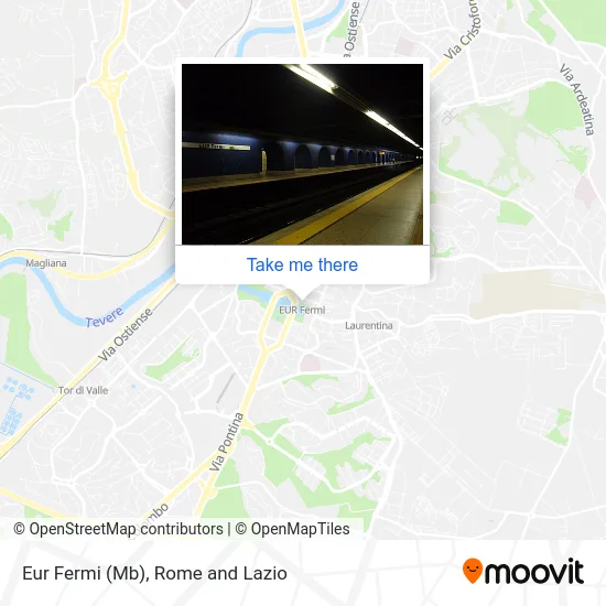 Eur Fermi (Metro B) map