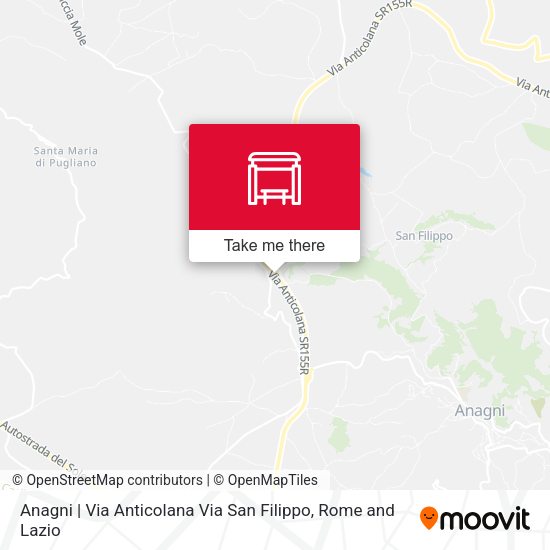 Anagni | Via Anticolana Via San Filippo map