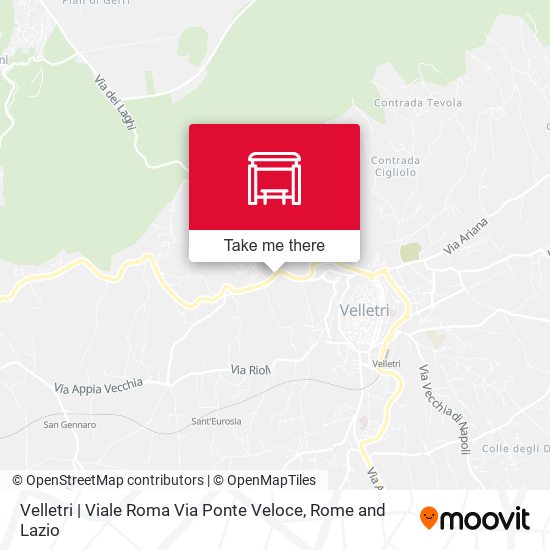 Velletri | Viale Roma Via Ponte Veloce map