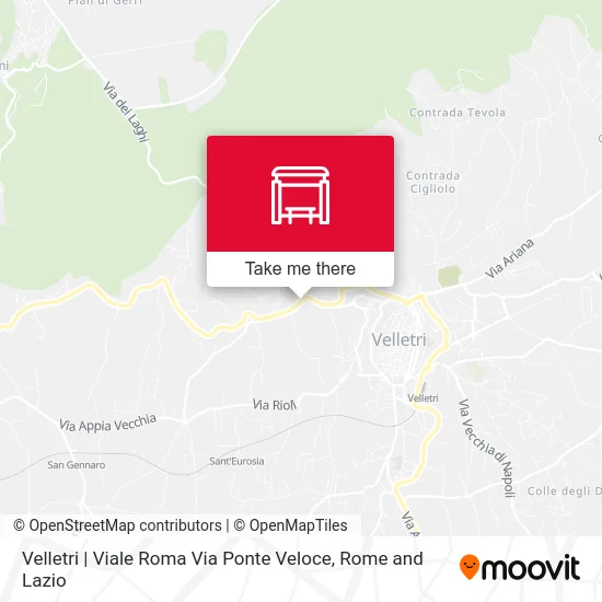 Velletri | Rome Avenue Fast Bridge Street map