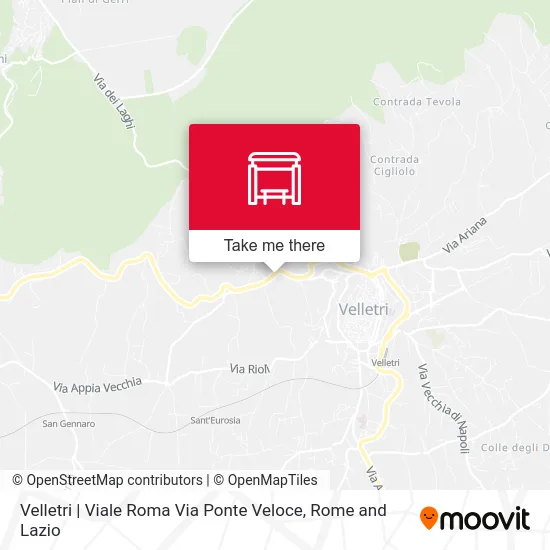 Velletri | Rome Avenue Fast Bridge Street map