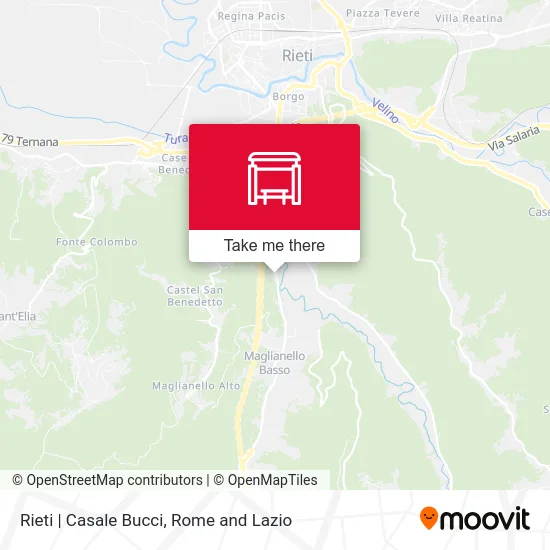 Rieti | Bucci Estate map