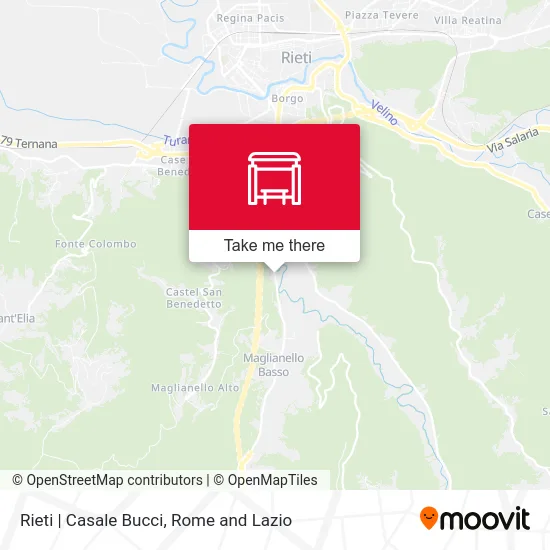 Rieti | Casale Bucci map