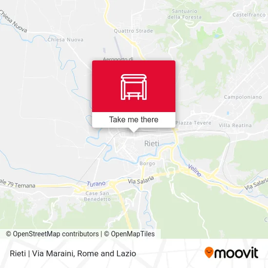 Rieti | Via Maraini map