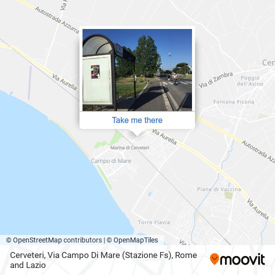 Cerveteri, Via Campo Di Mare (Stazione Fs) map