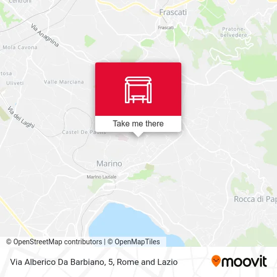 5 Alberico Da Barbiano Street map