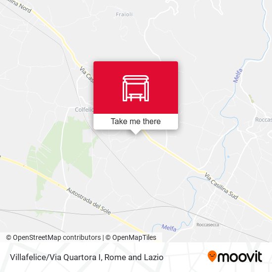 Villafelice/Via Quartora I map