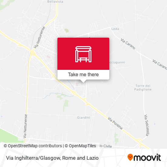 Via Inghilterra/Glasgow map