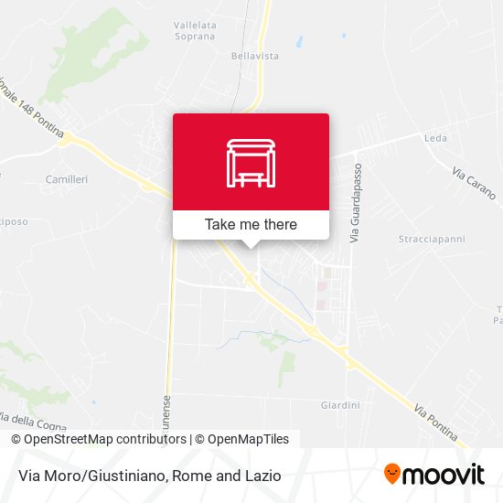 Via Moro/Giustiniano map