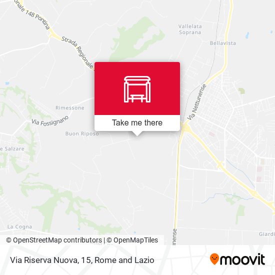 Via Riserva Nuova, 15 map