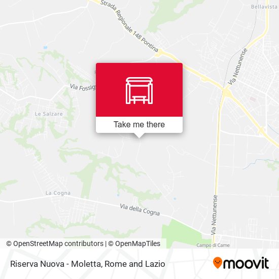 Riserva Nuova - Moletta map