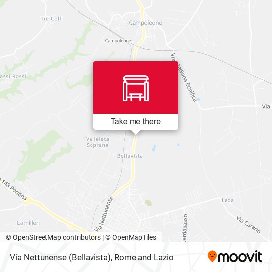 Via Nettunense (Bellavista) map