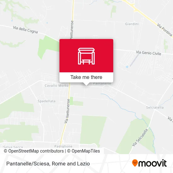 Pantanelle/Sciesa map