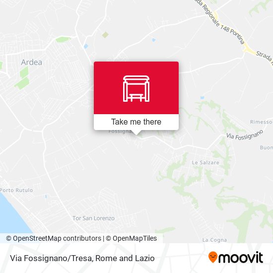 Via Fossignano/Tresa map