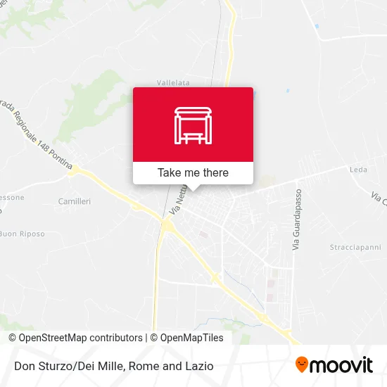 Don Sturzo/Dei Mille map