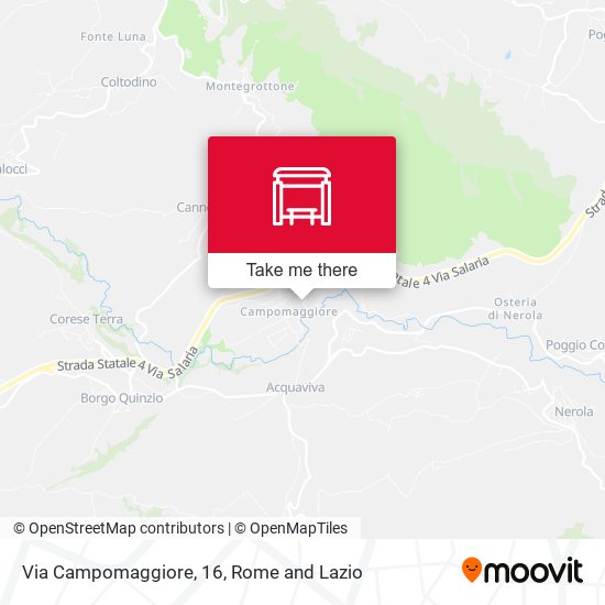 Via Campomaggiore, 16 map
