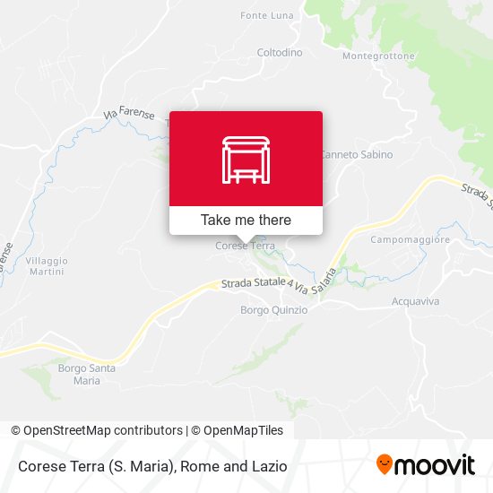 Corese Terra (S. Maria) map