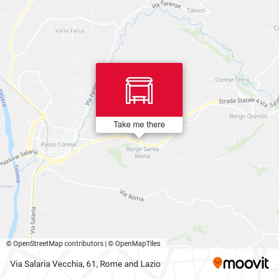 Via Salaria Vecchia, 61 map