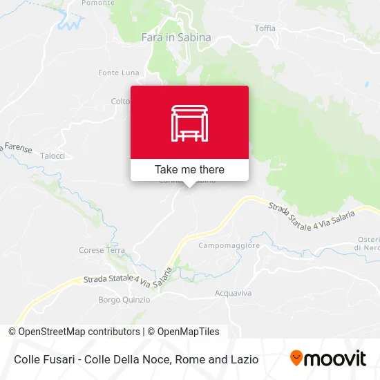 Colle Fusari - Colle Della Noce map