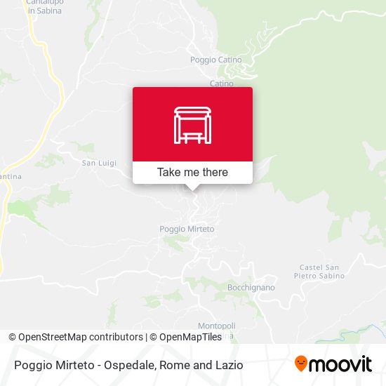Poggio Mirteto - Ospedale map