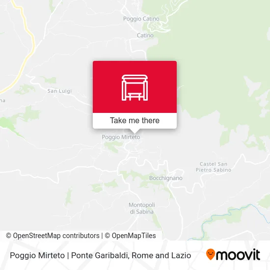Poggio Mirteto | Ponte Garibaldi map