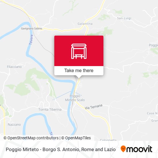 Poggio Mirteto - Borgo S. Antonio map