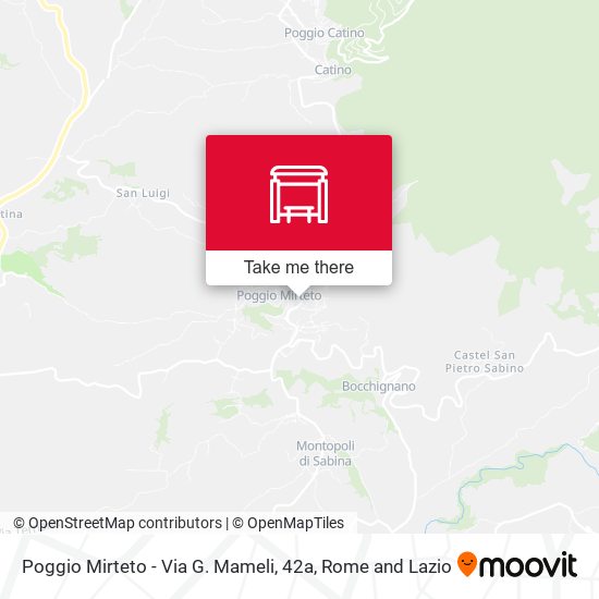 Poggio Mirteto - Via G. Mameli, 42a map