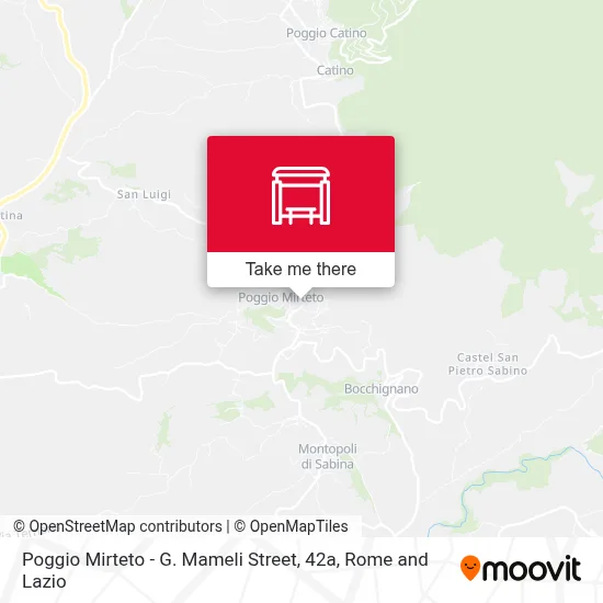 Poggio Mirteto - G. Mameli Street, 42a map