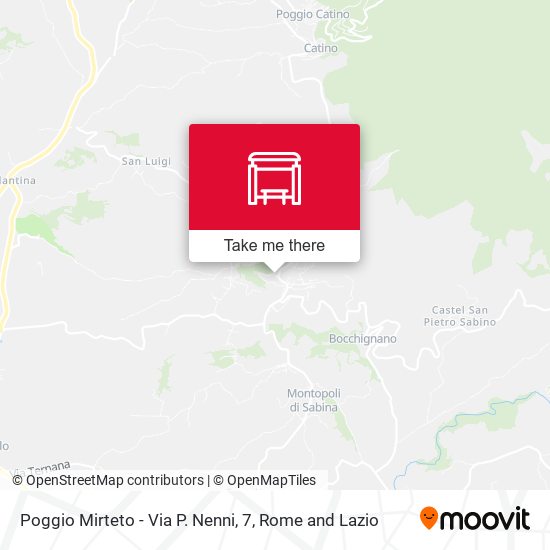 Poggio Mirteto - Via P. Nenni, 7 map