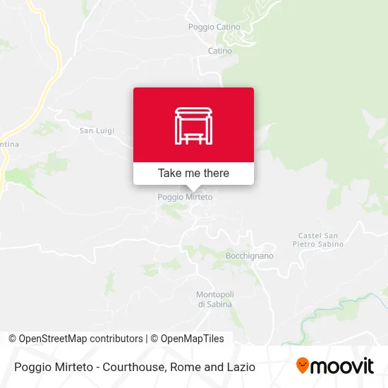 Poggio Mirteto - Courthouse map