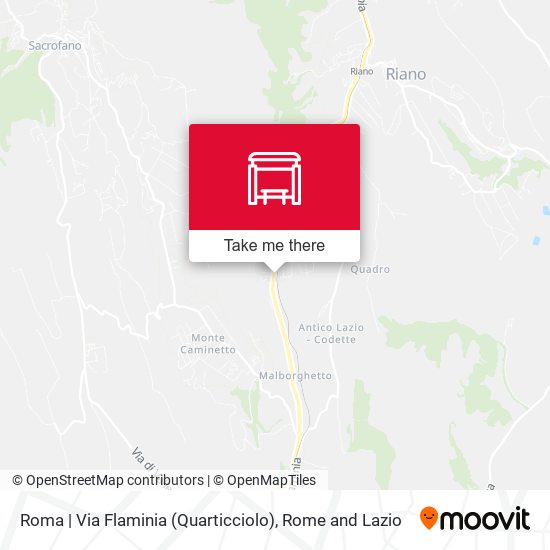Roma | Via Flaminia (Quarticciolo) map