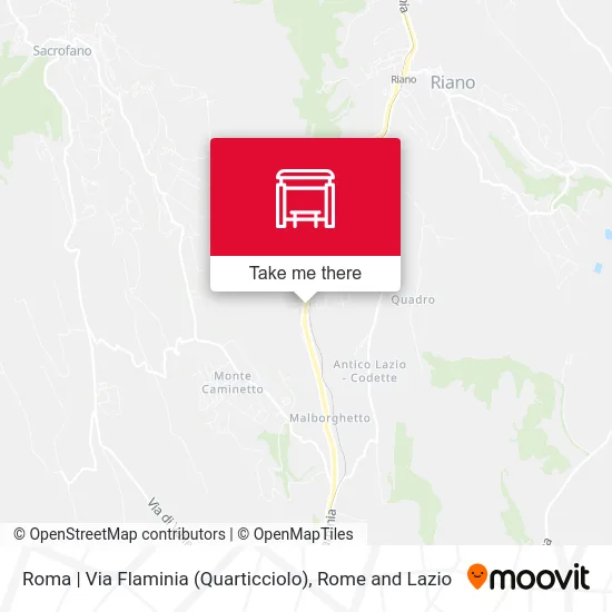 Roma | Via Flaminia (Quarticciolo) map