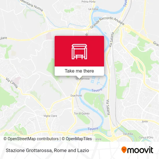 Grottarossa Station map