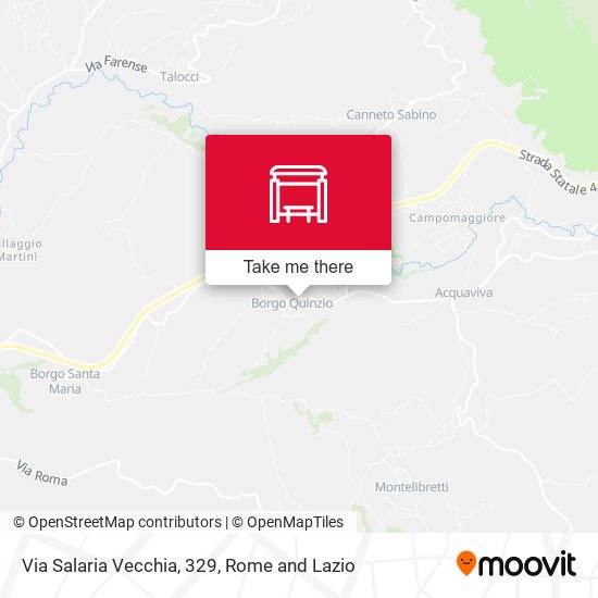 Via Salaria Vecchia, 329 map
