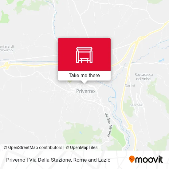 Priverno | Via Della Stazione map