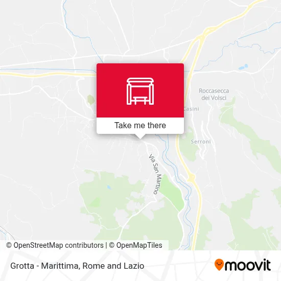 Grotta - Marittima map