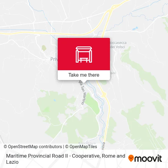 Maritime Provincial Road II - Cooperative map