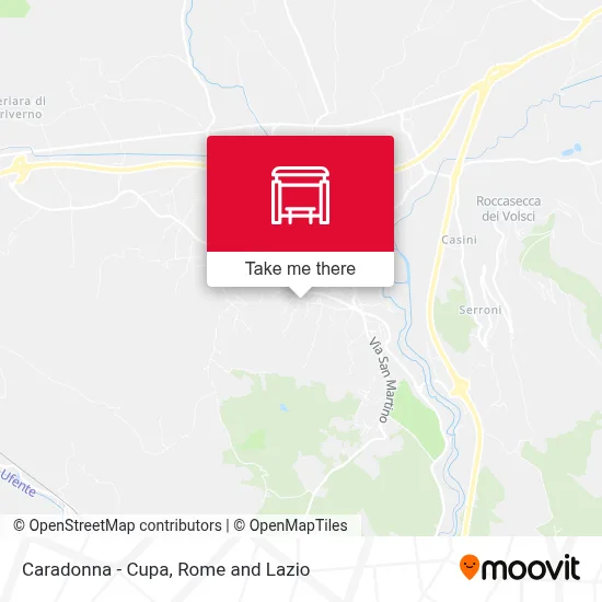 Caradonna - Cupa map
