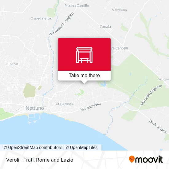 Veroli - Frati map