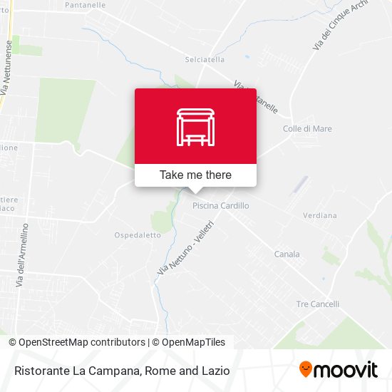 Ristorante La Campana map