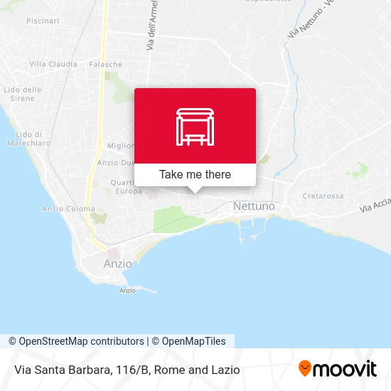 Via Santa Barbara, 116/B map