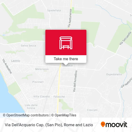 Via Dell'Acquario Terminal (San Pio) map