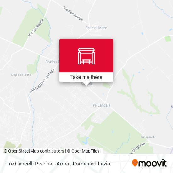 Tre Cancelli Piscina - Ardea map