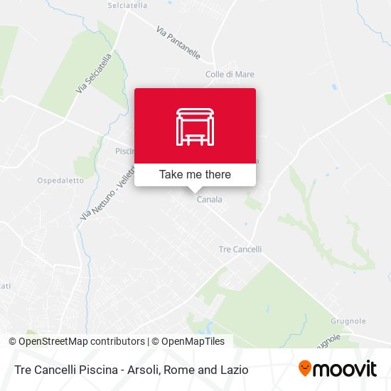 Tre Cancelli Piscina - Arsoli map
