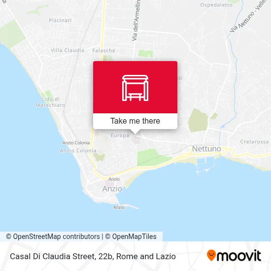 Casal Di Claudia Street, 22b map