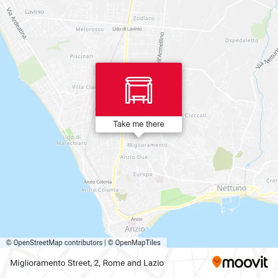 Miglioramento Street, 2 map