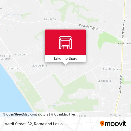 Verdi Street, 32 map