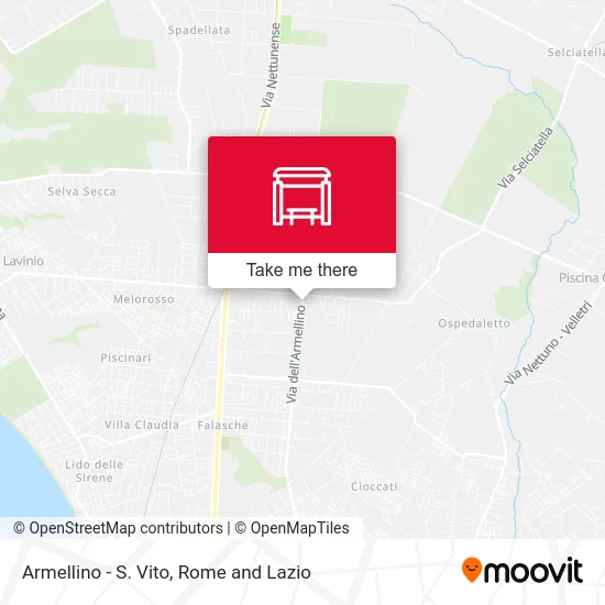 Armellino - St. Vito map