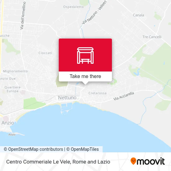 Le Vele Shopping Center map